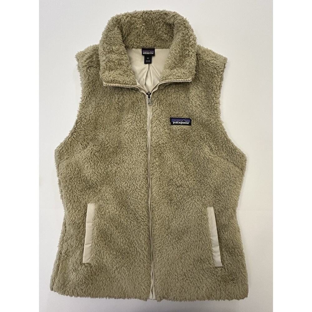 Patagonia Women’s Los Gatos El Cap Khaki Fleece Zip Vest Size M